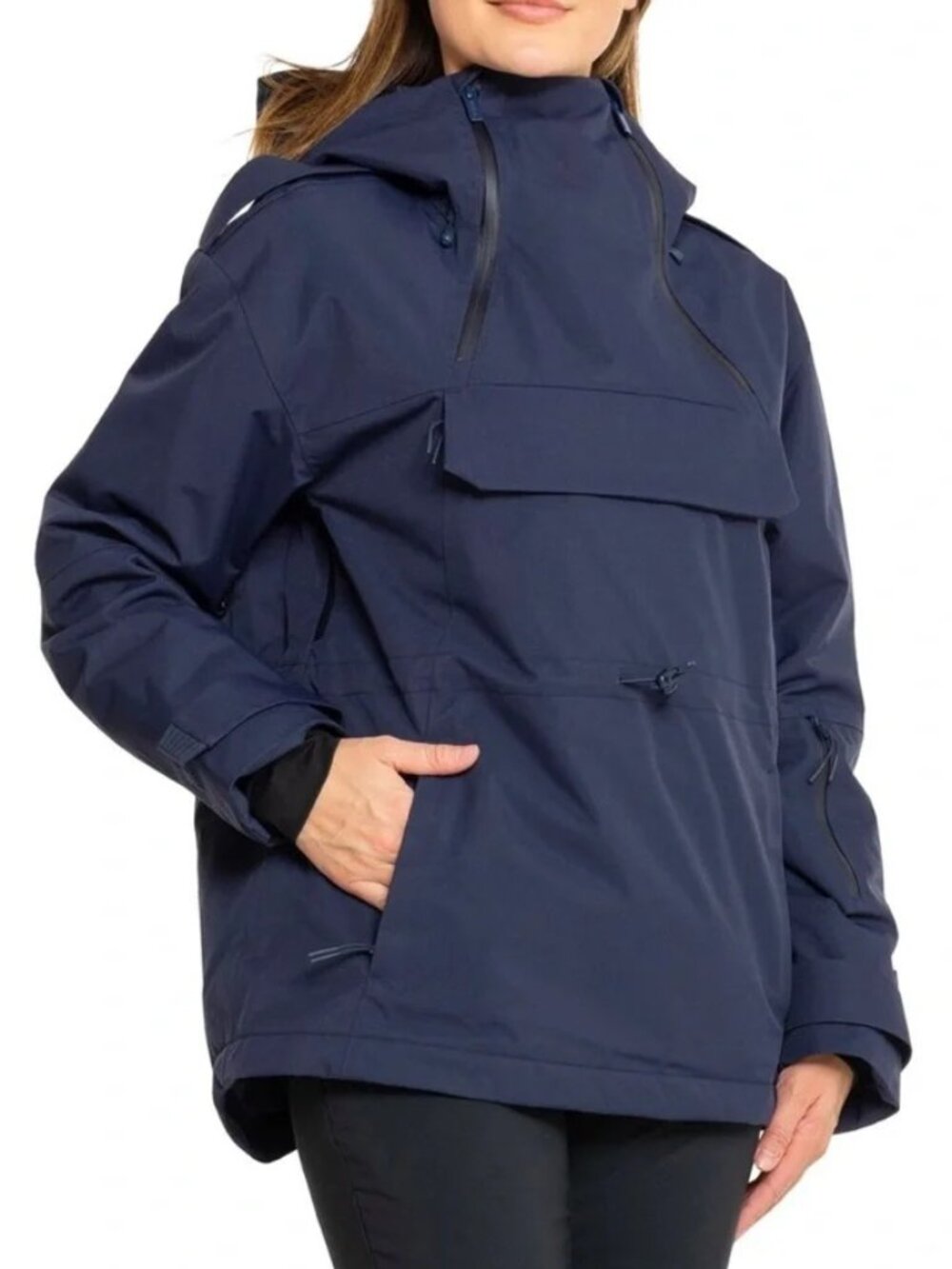 Halfdays Ronne Anorak Snowboard Jacket - Navy - Size Small